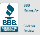 BBB Accredited Business - BBB Rating: A+ - Click for review